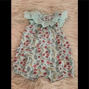 Laura Ashley 0-3 baby romper